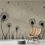 Wall murals Dandelions blowing in the wind