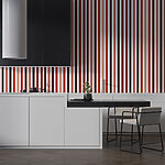 Wall murals Stripes in a Warm Tonal Symphony