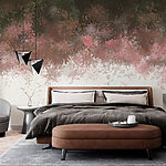 Wall murals Ethereal florals in abstract splash