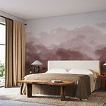 Wall murals Smoke from a cloud