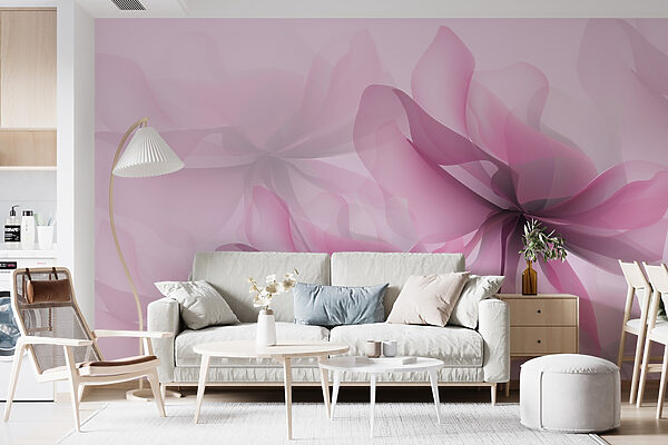 Wall mural Elegant Bloom in Soft Hues
