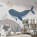 Wall murals Whale swimming in the ocean