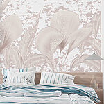 Wall murals Elegant Leaves in Subtle Hues