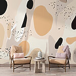 Wall murals Abstract forms in neutral palette