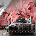 Wall murals Soft petals in muted elegance.