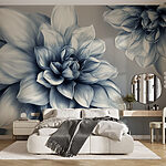 Wall murals Elegant blooms in soft hues