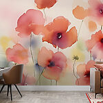Wall murals Painting of flowers