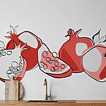 Wall murals Group of pomegranates
