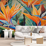 Wall murals Bright blooms in vibrant colors.