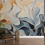 Wall murals Colorful swirls of paint