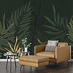 Wall murals Nature's elegance in leafy designs