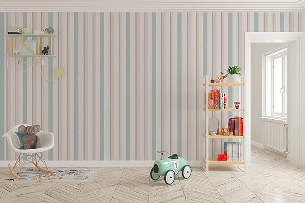 Elegant stripes in soft colors Wall murals Elegant stripes in soft colors