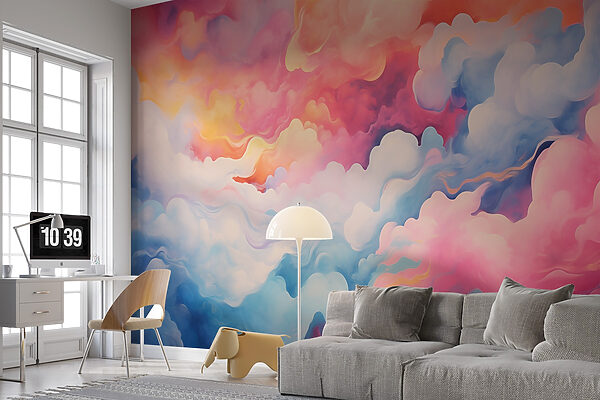 Colorful clouds in the sky Wall murals Colorful clouds in the sky