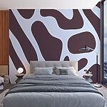 Wall murals Flowing patterns in soft hues.