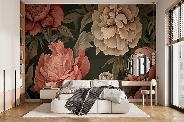 Wallpaper with flowers Wall murals Wallpaper with flowers