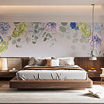 Wall murals Delicate floral design for any occasion