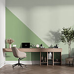 Wall murals Green and white triangle