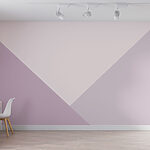 Wall murals Purple and white triangle