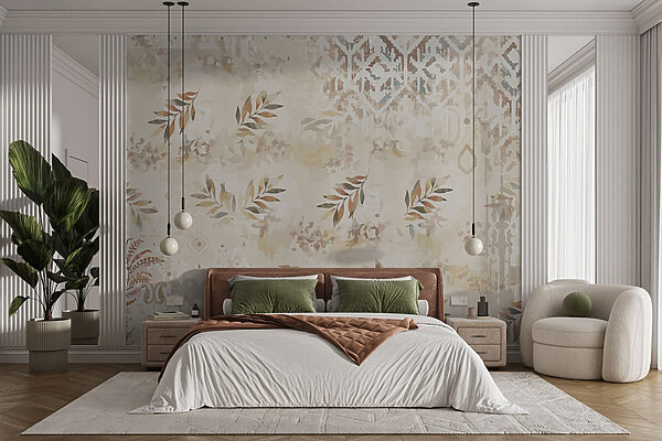 Natural patterns in soft hues Wall murals Natural patterns in soft hues