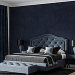 Wall murals Dark blue wall with white streaks