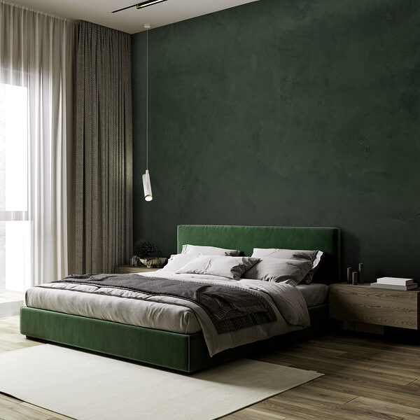 Dark green wall with rough edges Wall murals Dark green wall with rough edges