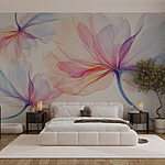 Wall murals Delicate hues of floral beauty