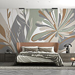 Wall murals Delicate patterns in soft colors