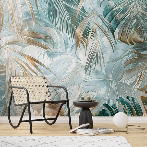 Wall mural Lush leaves in serene harmony