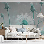 Wall murals Delicate blooms in soft hues