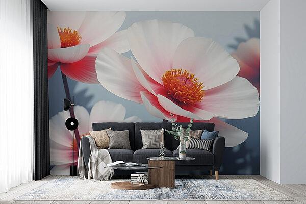 Soft petals in gentle hues Wall murals Soft petals in gentle hues