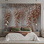 Wall murals Branch with flowers on it