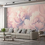 Wall murals Delicate blossoms in soft hues