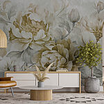 Wall murals Delicate blooms in soft hues