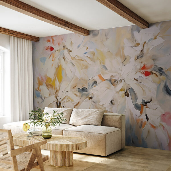 Painting of flowers Wall murals Painting of flowers
