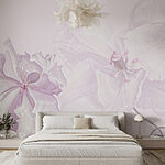 Wall murals Delicate blooms in soft hues.