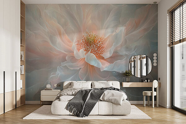 Delicate petals in soft hues Wall murals Delicate petals in soft hues