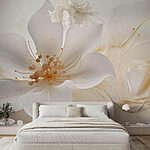 Wall murals Delicate flower with elegant details