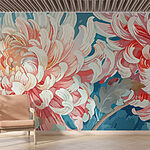 Wall murals Delicate petals in soft hues