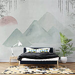 Wall murals Painting of mountains and water
