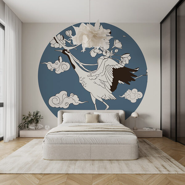 Bird on a tree branch Wall murals Bird on a tree branch