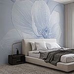 Wall murals Delicate lines of nature's beauty.
