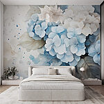 Wall murals Watercolor of a bunch of flowers