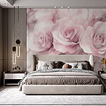 Wall murals Group of pink roses