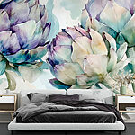 Wall murals Art artichokes on a white background