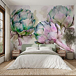 Wall murals Art artichokes on a white background