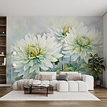 Wall murals Beautiful blooms in soft hues.