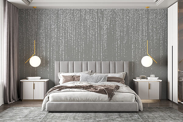 Wall murals Wall murals White specks from a grey surface (SKU: w08470v1)