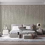 Wall murals White specks on a grey surface