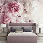 Wall murals Group of pink roses