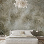 Wall murals Lush palm leaves create soothing patterns.